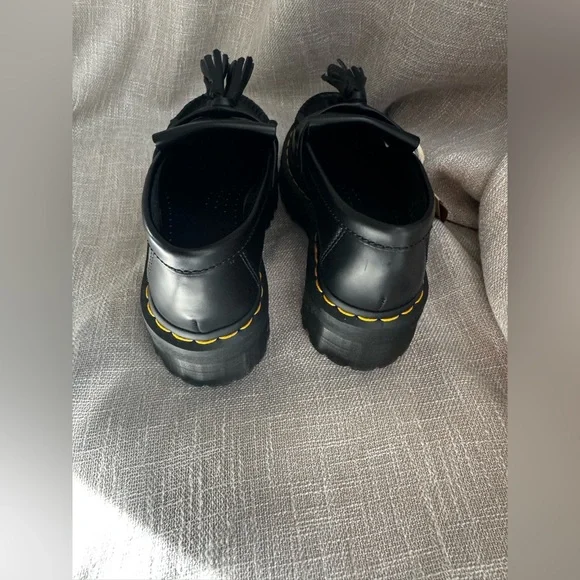 Dr. Martens Black Tassel Adrian Platform Loafers - Picture 7 of 10